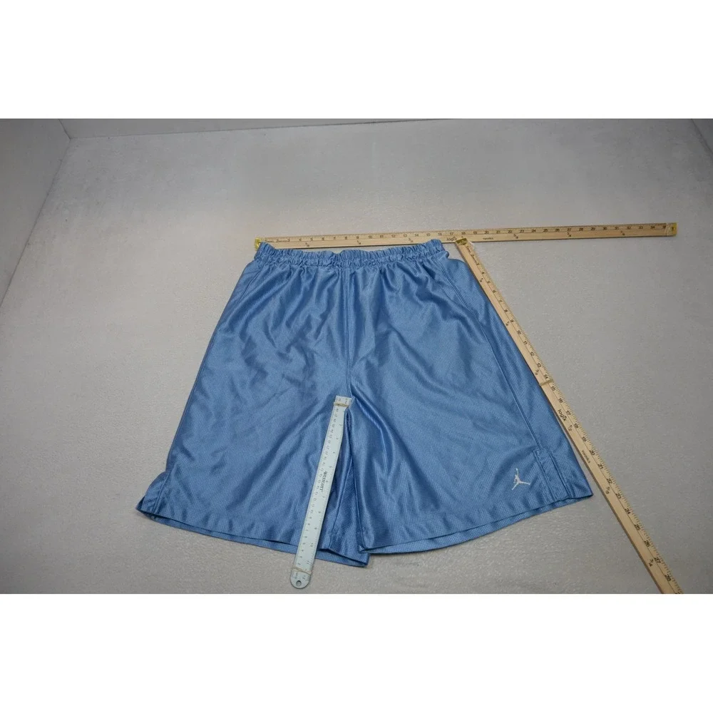 VTG Jordan Basketball Shorts Mens XXL Blue Mesh Jumpman Activewear